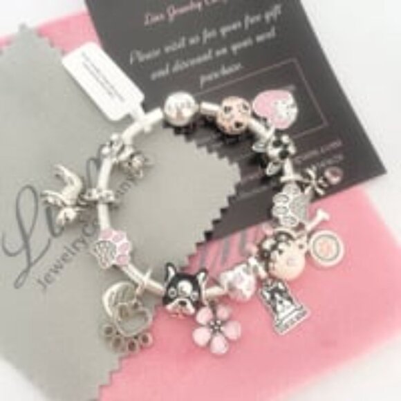 Linx Snake Chain Bracelet with French Bulldog - Picture 3 of 6